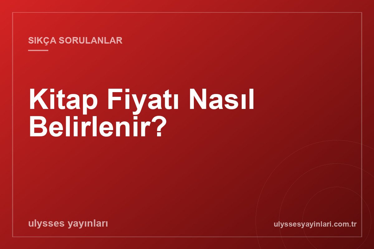 Kitap Fiyatı Nasıl Belirlenir?